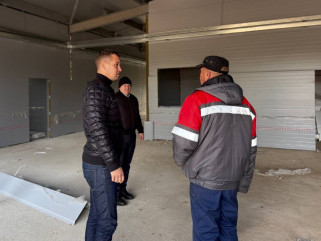 глава округа провел инспекционный выезд на объект физкультурно-оздоровительного комплекса - фото - 4